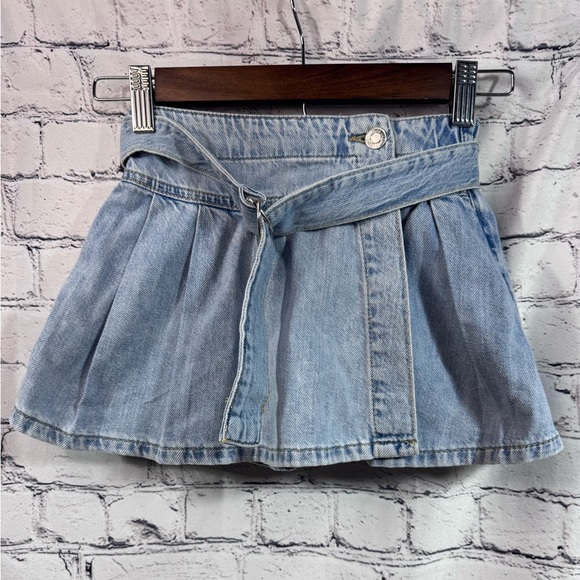 Zara Other - ZARA Girls Denim Mini Skort